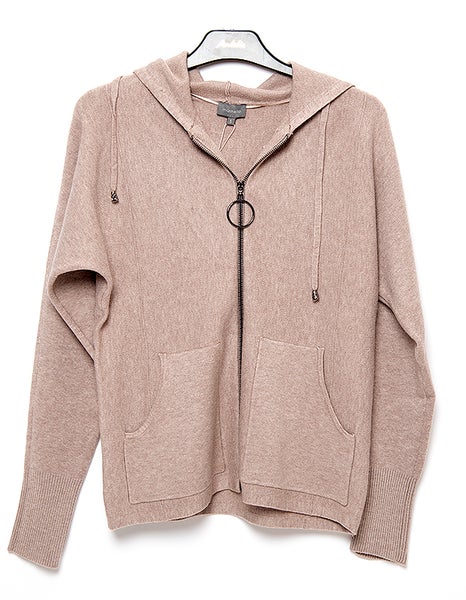 Marinello neuletakki hupulla